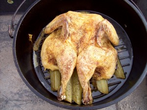 Dutch Oven Roasted Camp Chicken