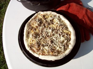 Pizza Ready for the Oven